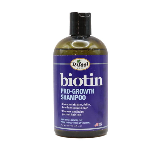 Difeel Biotin Pro-Growth Shampoo, 12 Oz