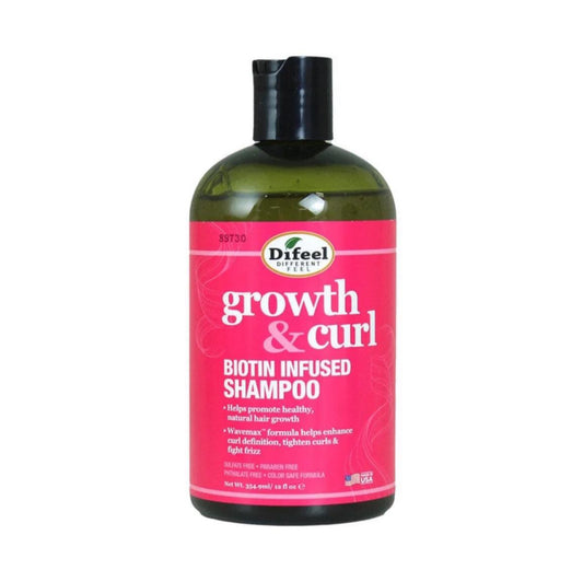 Difeel - Growth  Curl Biotin Infused Shampoo 12 fl oz