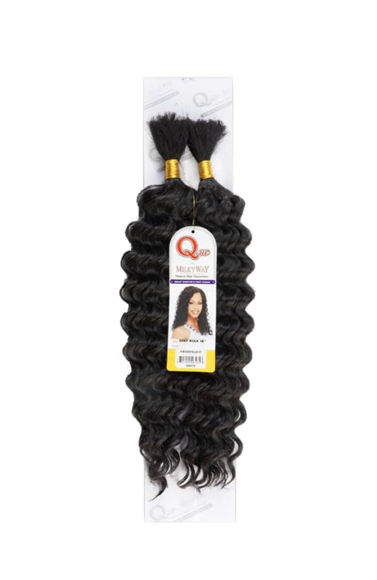 Human Hair Master Mix Braids Milky Way Que Deep Bulk 14”