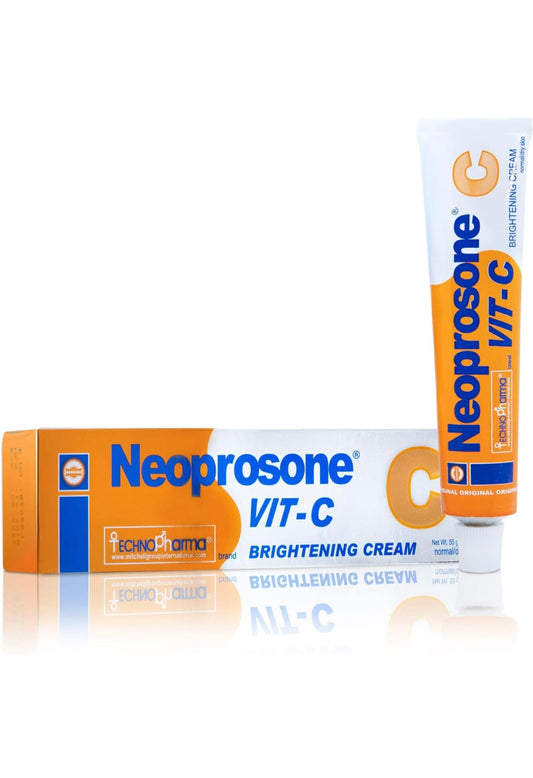 Neoprosone Skin Brightening Cream - 1.7 Fl oz / 50 ml - with Vitamin C and Alpha Arbutin Complex