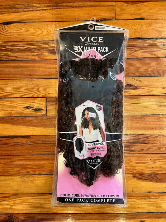 Vice Bundles 3X Multi-Pack Boho Curl (Balayageauburn)