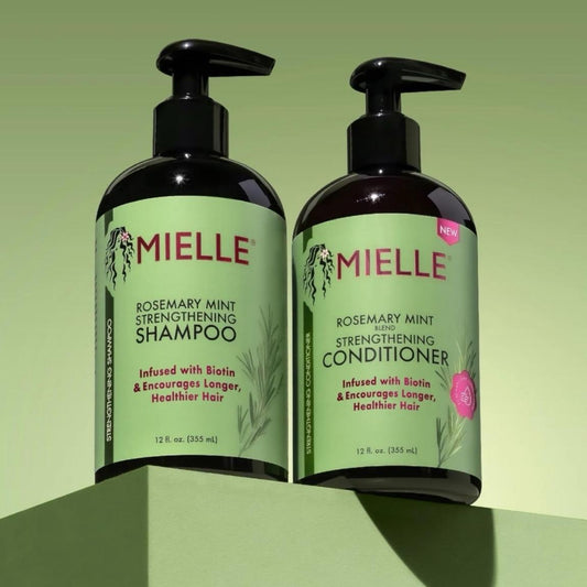 Mielle - Rosemary Mint Shampoo & New Conditioner Styling Bundle Set 2 PCS