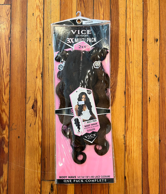 Vice Bundles 3X Multipack Body Wave hair