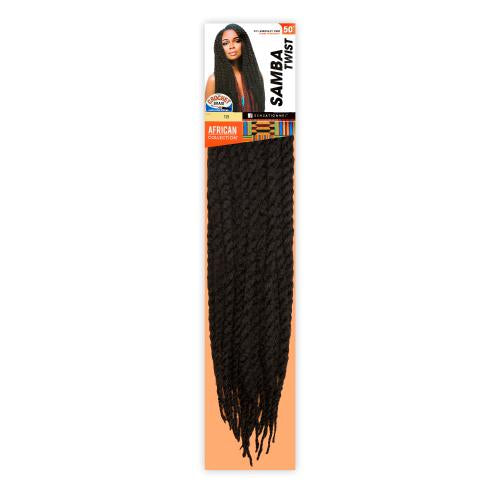 Sensationnel Synthetic Hair Crochet Braids Africa Samba Twist Braid 50"