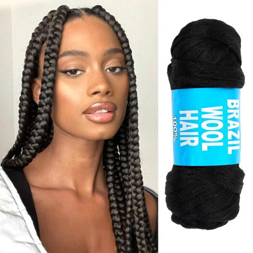 Authentic Brazilian Wool Hair Yarn for Braids