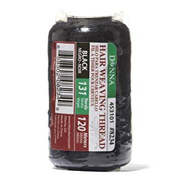 DONNA HAIR WEAVING THREAD 120M BLACK